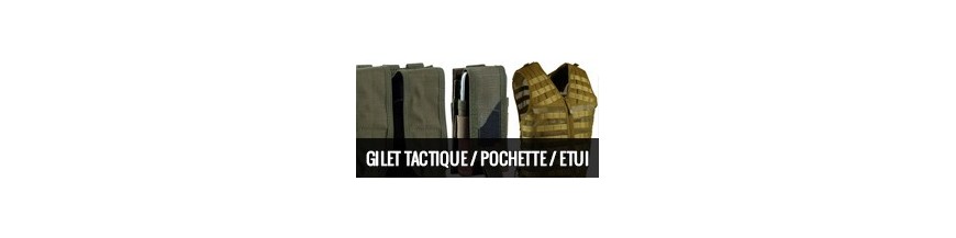Gilet tactique/ Pochette/ Etui